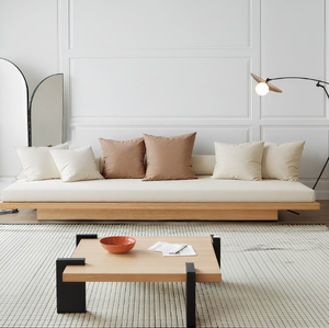 Divano in Legno Massello per Soggiorno, Adatto per una Famiglia di Tre, Estremamente Confortevole ed Elegante - Product Image 2
