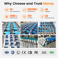 Moary ME803D – Nouvelle Vente Chaude : Transmetteur de Niveau Radar 80 GHz Personnalisable pour Silo à Ciment Haute Température et Jauge de Niveau de Réservoir d'Eau