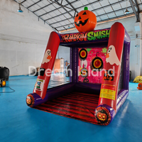 Jeu de fléchettes gonflable interactif en forme de citrouille pour les carnavals scolaires, les événements familiaux et les entreprises de location saisonnière