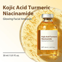 Ampoule Visage Éclaircissante à l'Acide Kojique, Curcuma et Niacinamide pour un Teint Uniforme et Lumineux (Marque Privée)