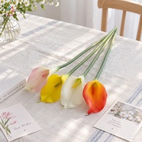 Fleurs artificielles Calla Lily de qualité supérieure, aspect réaliste, pour la décoration de mariage, de la maison et d'événements