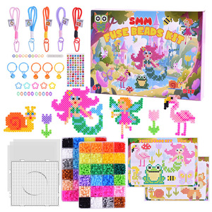 Beginner-Friendly Mini Fuse Beads Set - Portable Iron Beads DIY Craft Kit with <b>Step</b>-by-<b>Step</b> Patterns & Tools Creative Hobby - Product Image 1
