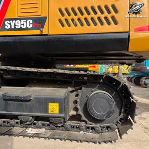 Excavatrice Sany SY95C d'occasion, 9,5 tonnes, godet de 0,4 m³, marque chinoise originale, petite excavatrice sur chenilles pour travaux de construction, faible nombre d'heures, certifiée CE - Product Image 6
