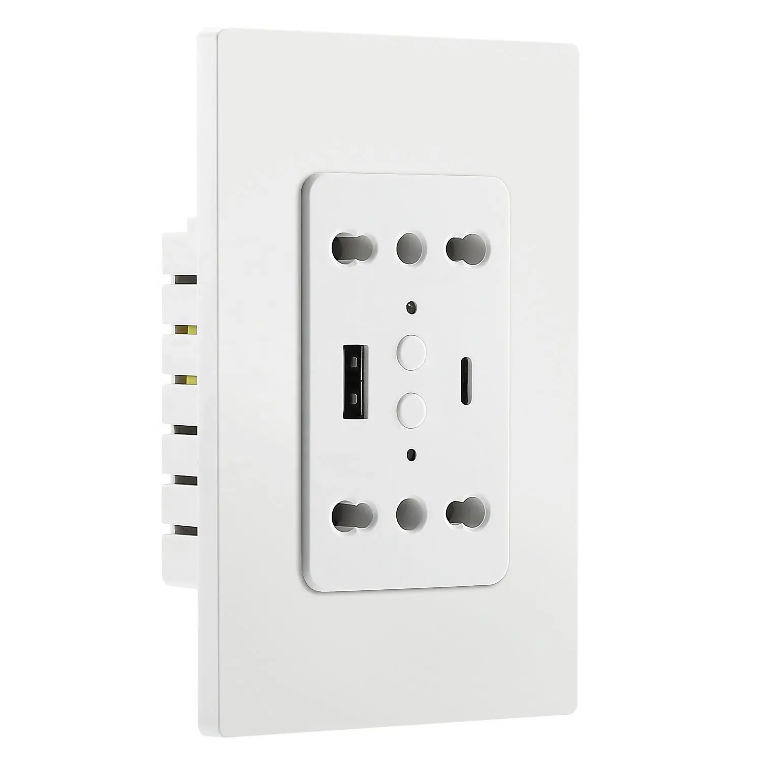 Tomacorriente o enchufe con USB TYPE C de pared wifi TUYA DIY wifi розетка