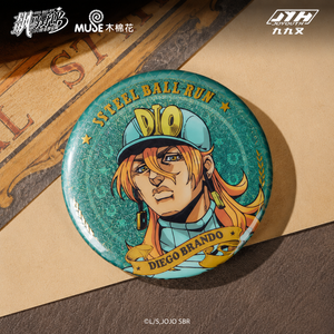 จอยูธ ของแท้ลิขสิทธิ์ <span class=keywords><strong>JOJO</strong></span> Steel Ball Run ไจโรเซปเปลลี ขนาด 58 มม. ของสะสมโลหะโฮโลแกรม ป้ายโลหะอนิเมะ ขายส่ง - Product Image 2