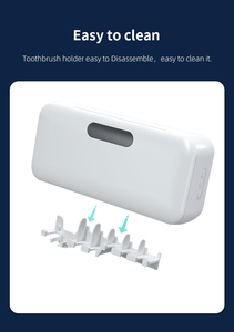 Multi Toothbrush Sterilizer Box PTC Heating LED Clock <b>Timer</b> 4400mAh Battery Ventilation Fan 99.9% Sterilization - Product Image 6