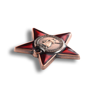 Pièce commémorative souvenir de haute qualité, plaquée or rose, avec logo en relief, design personnalisé, en forme de pentacle, fabriquée par des fabricants.