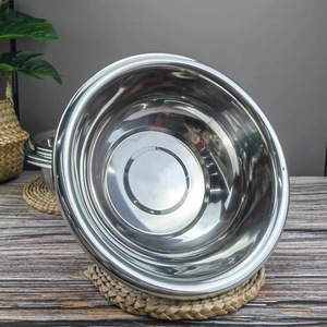 Fabrik Großhandel Geschenk Große Reverse Edge Edelstahl Becken Schüssel mit poliertem Finish ungiftig für den Heimgebrauch - Product Image 3