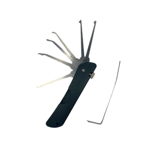 Juego de cuchillos de bolsillo de apertura de práctica de herramientas de cerrajería plegable 7 en 1 plegable de alta calidad OEM colorido - Product Image 4