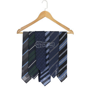 Corbatas a rayas hechas a mano sin punta para hombre, corbatas personalizadas de 3 pliegues, <span class=keywords><strong>traje</strong></span> de negocios para hombre, corbatas de granadina de seda - Product Image 2