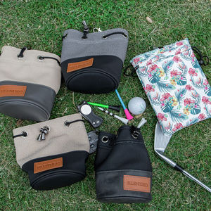 Nouveautés : Sac d'accessoires de golf personnalisé avec logo, fermeture à cordon, pochette pour balles de golf, pochette pour objets de valeur de golf - Product Image 6