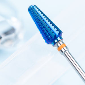 5in1 टेप किया टाइटेनियम सुरक्षा कार्बाइड नाखून ड्रिल बिट्स मिलिंग कटर मैनीक्योर हटा जेल नाखून सहायक उपकरण शंकु ड्रिल बिट नाखून - Product Image 1