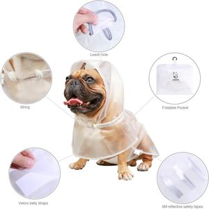 Qiqu Proveedor Personalizado, Nuevo Impermeable para Perros Bulldog, Chaqueta Impermeable Ligera para Perros <span class=keywords><strong>American</strong></span> <span class=keywords><strong>Pitbull</strong></span> - Product Image 6