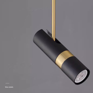 <span class=keywords><strong>Lampadario</strong></span> a sospensione LED in ferro dorato, stile scandinavo semplice e moderno, di lusso, con faretto orientabile, per comodino e soggiorno, piccolo, stile Normcore - Product Image 5