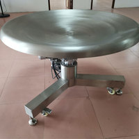Table rotative électrique réglable à 360 degrés de 1,2 m à 1,5 m, table ronde rotative pour le tri et l'accumulation pour l'industrie de l'emballage