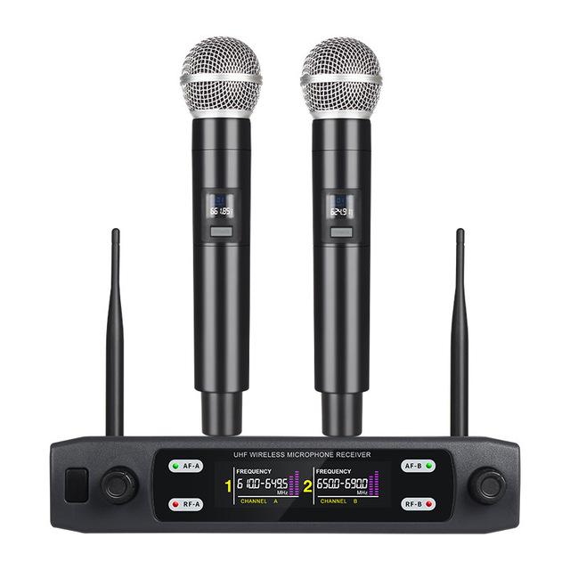 Wireless Microphone One-to-Two Speaker Karaoke Home Stage Family V7 100Hz-20kHz Frequency Response 75dB Signal-to-Noise Ratio