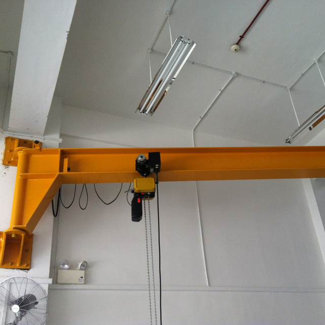 Wall Mounted Jib Crane 1Ton Capacity for Construction Industries with Core Motor Component