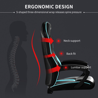 Chaise pivotante de jeu ergonomique à dossier haut Chaise d'ordinateur de bureau confortable avec cuir synthétique en acier inoxydable OEM