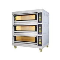Four électrique numérique commercial avec capacité de 2 plateaux et une surface de cuisson de 400*600 mm, idéal pour une cuisson précise dans les petites boulangeries