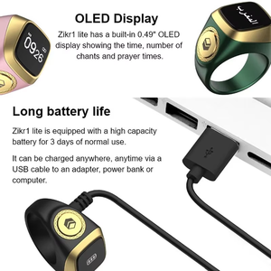 Anillo inteligente Iqibla Tasbih Zikr, contador digital electrónico islámico musulmán, Wi-Fi, IP68, resistente <span class=keywords><strong>al</strong></span> agua, pantalla LED, aleación magnética - Product Image 6