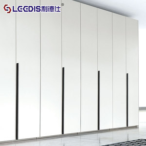 Lcedis Aluminum Alloy Cabinet Door Handle Bar Minimalist Gold Black Wardrobe <b>Kitchen</b> Furniture <b>Hardware</b> - Product Image 2