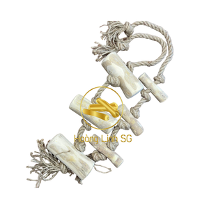 Accesorios para pájaros de juguete de madera de café natural para loros hechos en Vietnam HOANG LINH SG - Product Image 4