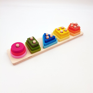 Bloques de Madera Montessori, Juguetes de Clasificación y Apilamiento para Niños Pequeños de 3 a 10 Años, Clasificación de Formas - Product Image 5