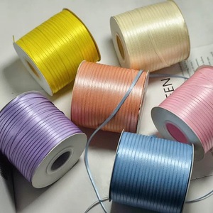 Pita Satin 0,3cm (1/8") 870 Yard (795 Meter) Gulungan Pita Poliester Dua Sisi untuk Pembungkus Kado Kerajinan Dekorasi Pernikahan - Product Image 3