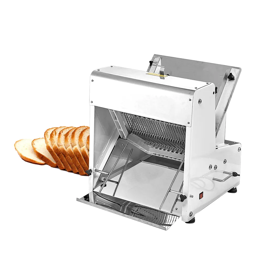 Tagliatrice elettrica commerciale automatica dell'affettatrice del pane dell'hamburger della macchina dell'affettatrice del pane delle lame 25/31/39/53