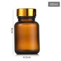 Vente en gros de bocal en verre ambré pour capsules de 100ml bocaux de médicaments flacons de pilules contenant des vitamines complément alimentaire médicament avec couvercle à l'épreuve des enfants