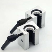 SBR Verrouillable Réglable Cylindrique Roulement Curseur Verrouillage Positionnement Guide Rail Limite De Travail Du Bois Fixe Ouvert Support En Aluminium