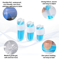 Manchon de rééducation en gel PVC personnalisé, réglable avec Velcro, non toxique, pour doigts, classe I, soulage le stress, froid/chaud