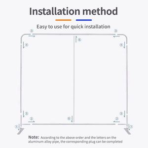 Manufacturer Wholesale Custom Portable 10ft 20ft Outdoor Polyester Fabric Backdrop Wall Display Pop Event <b>Trade</b> <b>Shows</b> <b>Equipment</b> - Product Image 4