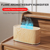 Humidificateur à flamme de feu Diffuseur d'arômes Humidificateur d'air à huile essentielle