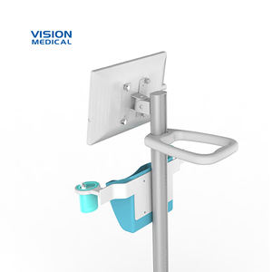 औद्योगिक शैली के लैपटॉप कार्ट कैस्टर मेडिकल ट्रोली महत्वपूर्ण संकेत, स्टैंड वार्ड नर्सिंग और धातु के लिए स्टैंड फर्नीचर - Product Image 4