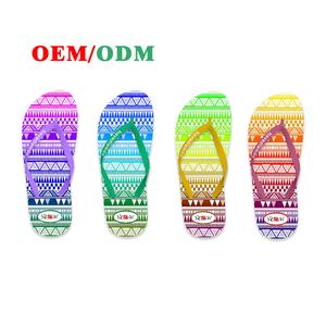 Sandalias de Playa Nicecin con Logotipo Personalizado, Chanclas de Moda para Mujer, Coloridas, con Estampado Artístico Bohemio, Ligeras, de Espuma PE, para Caminar por la Playa - Product Image 3