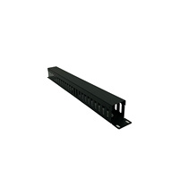 Rack de gestion de câbles 1U pour armoires, organisateur de câbles métallique 19 pouces, gestionnaire de câbles pour armoire serveur, rack de câblage horizontal