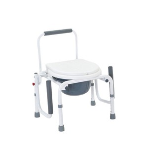 Courtyard Commode <b>Chair</b> Steel Pipe Spray <b>Painted</b> Folding Toilet <b>Chair</b> For Elderly And Pregnant Indoor Use - Product Image 4