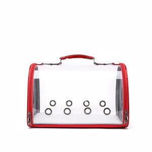 Transparent Pet <b>Carrier</b> Round Breathable <b>Cat</b> Dog Bag Outdoor Portable Travel <b>Backpack</b> Red Blue Pink White Solid Color 8000 - Product Image 3