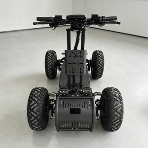 Scooter électrique pliable pour adultes à 4 roues, pneus larges, 4x4, rapide, avec siège - Product Image 4
