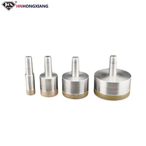 Punte diamantate sinterizzate per fori nel vetro, punte diamantate con codolo conico per foratura di vetro, piastrelle in ceramica e porcellana - Product Image 1