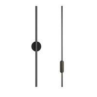 Applique murale longue minimaliste en aluminium, lampe de chevet pour chambre à coucher, LED créative, style nordique moderne, pour salons, couloirs et halls