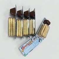 Biscuits à tremper en gros format, marque privée, avec sauce chocolatée sucrée, en coupelles, bâtonnets croustillants
