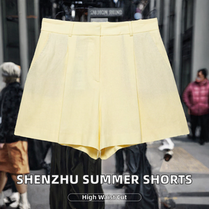 Shorts Casuales de Mujer Vintage con Cremallera y Cintura Alta, Nueva Colección Verano 2025, Tejido Transpirable - Product Image 2