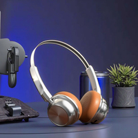 Casque audio supra-auriculaire en métal durable OEM ODM avec annulation active du bruit (ANC), AAC, mode double filaire/sans fil, électronique