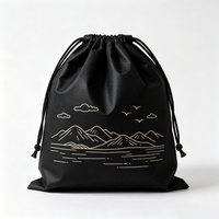 Mini-sacs à cordon non tissés recyclables avec logo personnalisé pour la publicité, sacs de rangement pour écouteurs de sport, clés et petits gadgets