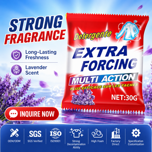 <span class=keywords><strong>Lessive</strong></span> en poudre 30g Extra Puissante pour la Vente en Gros aux Fabricants – Savon Détergent pour Vêtements - Product Image 2