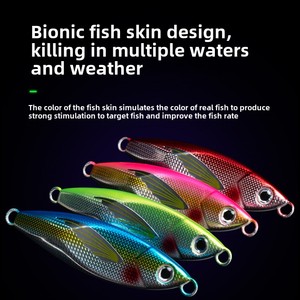 Dub Step Bass Rhythm Petite <span class=keywords><strong>plaque</strong></span> de fer Appât de pêche en métal Petit poids Poisson volant pour bateau ou lancer à terre - Product Image 4