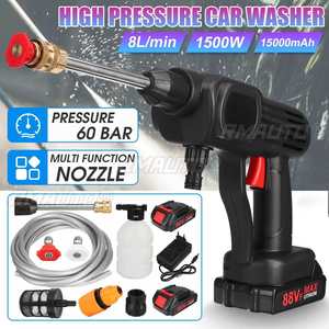 Hidrolavadora Inalámbrica de Alta Presión de 60 Bares y 1500 W, Pistola de Lavado de Autos Recargable, Pistola de Agua Eléctrica, Máquina de Espuma para Batería Makita de 18 V - Product Image 1
