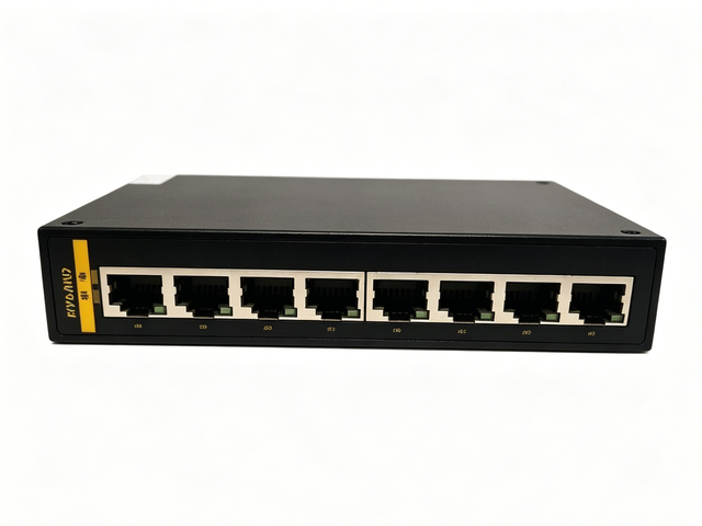 Industrial Unmanaged DIN-Rail Ethernet Switch Gateway 8-Port 10/100M RJ45 Dual LV Redundant Power IP30 Opal8-8T-LV-LV